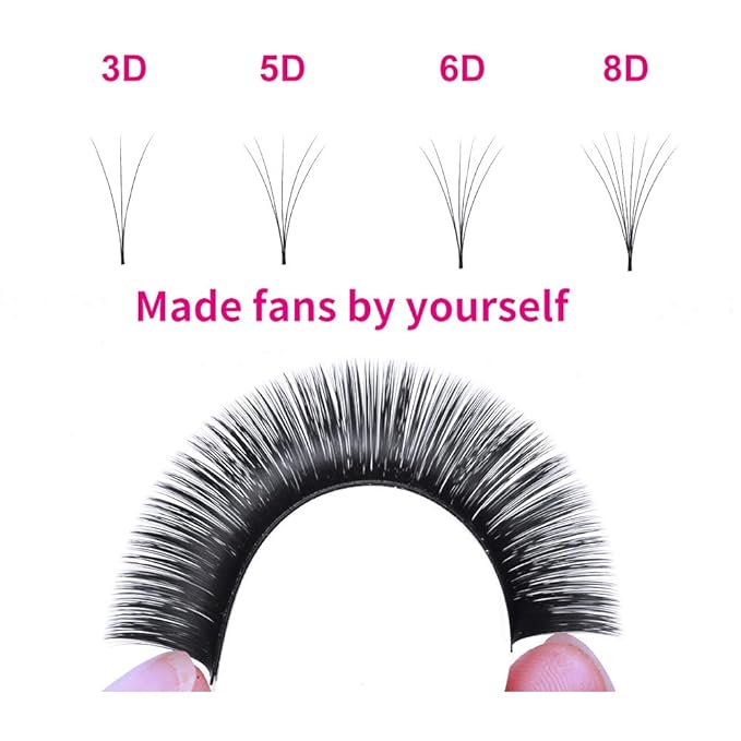 Easy Fan Voume Lashes C curl 0.03 8~14mm FADLASH Automatic Blooming 4D 5D 6D 7D Volume Lash Extension Supplies Mixed Tray Self Fanning 8D 10D Flower Lashes
