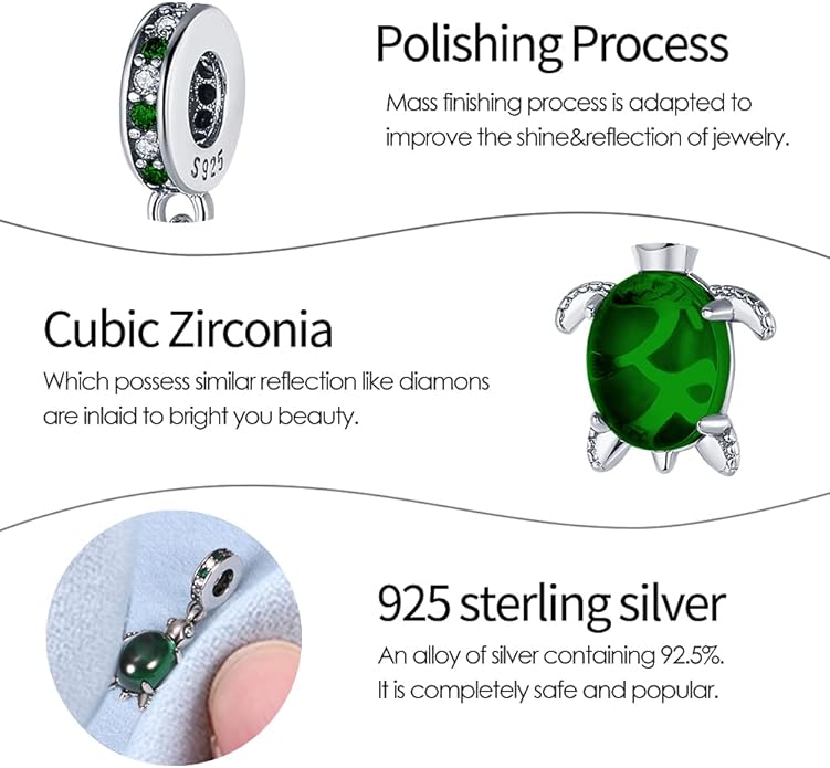 Pandach Animal Charm Bead fits Charms Bracelets for Woman-925 Sterling Silver Dangle Pendant Bead,Jewelry Beads Gifts for Women Bracelet&Necklace