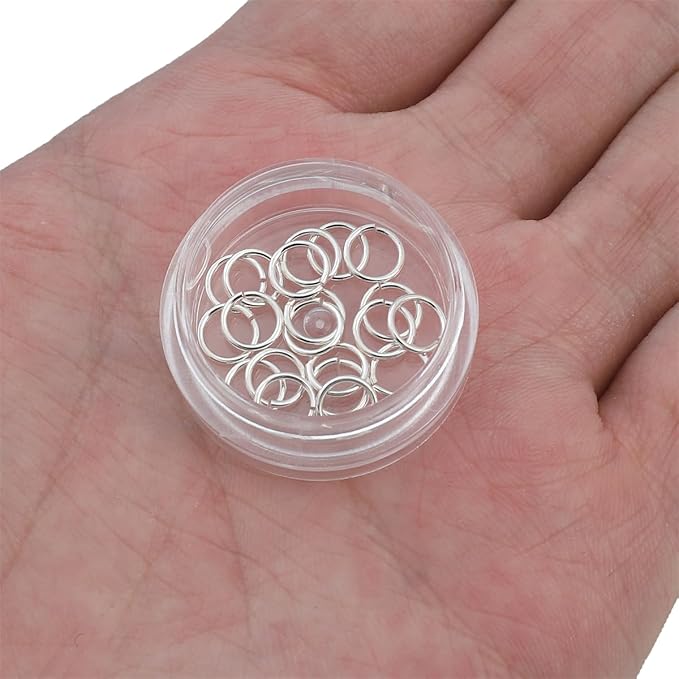 925 Sterling Silver Jump Rings 0.7x6mm 20pcs for Jewelry Making Findings