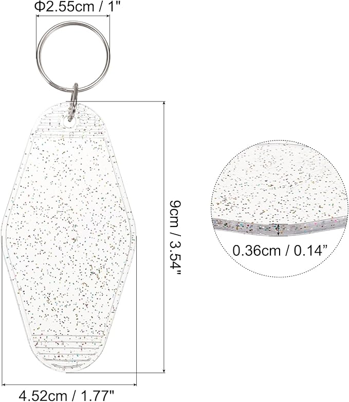 uxcell 40pcs Hotel Keychains Blank Vintage Plastic Rhombus Motel Keychains Hotel Key Tags Rings for DIY Luggage Labels