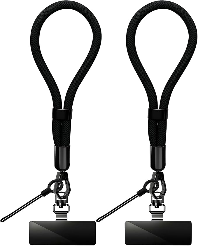 Phone Lanyard, 2 Pack Adjustable Cell Phone Lanyard Hand Phone Wrist Strap with Tether Tabs for Smartphones