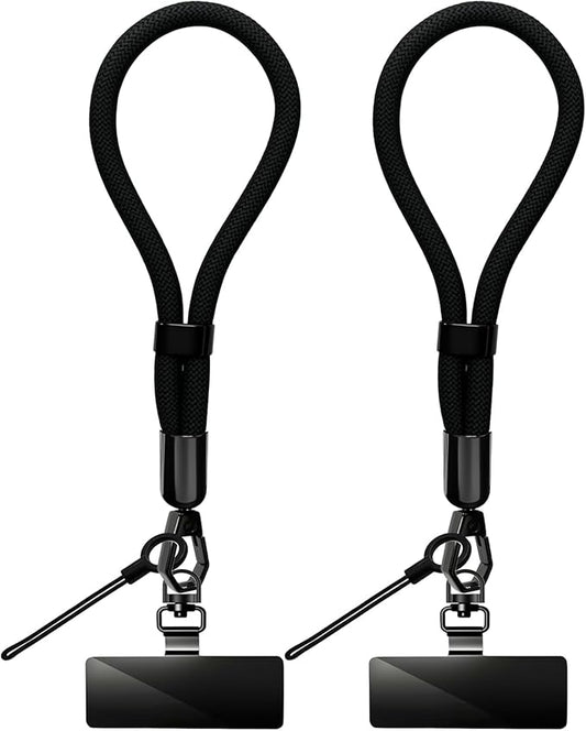 Phone Lanyard, 2 Pack Adjustable Cell Phone Lanyard Hand Phone Wrist Strap with Tether Tabs for Smartphones
