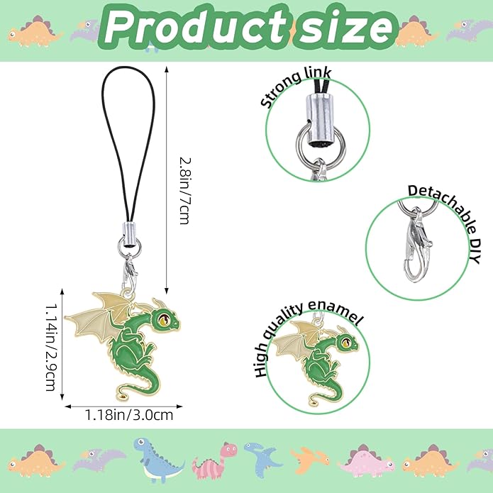 BEEFLYING Cute Charms for Mobile, Kawaii Charms Straps Aesthetic Y2K Cell Phone Pendants Accessories for Phone Bag Keychain Airpods Camera Wallet Decor