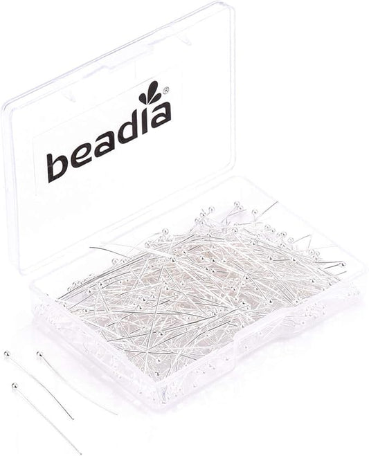 Ball Head pins Silver for DIY Jewelry Making 30mm 400pcs