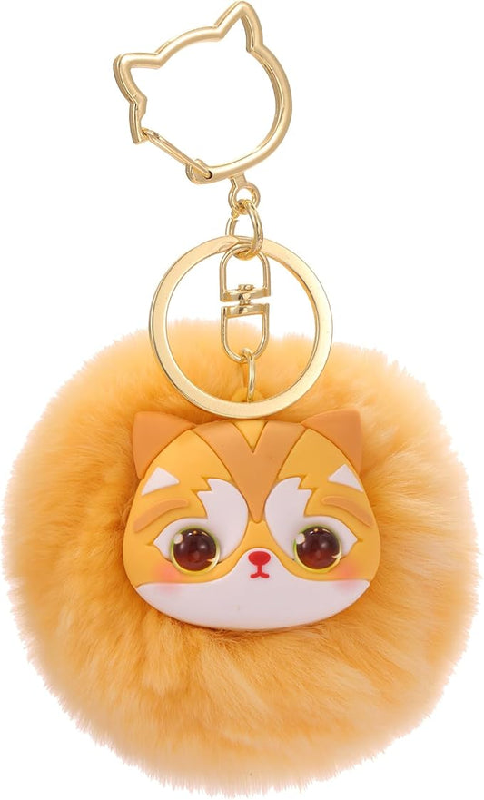 Cat Keychain bag charms for handbags Cute Keychains for Women Kawaii Cat Backpacks Accessories cat plush keychain