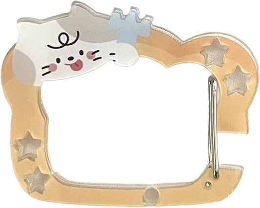Carabiner Clip for Keys and Small Items Acrylic Pendant for Backpack Handbook Decoration Ita Bag Buckle Accessory