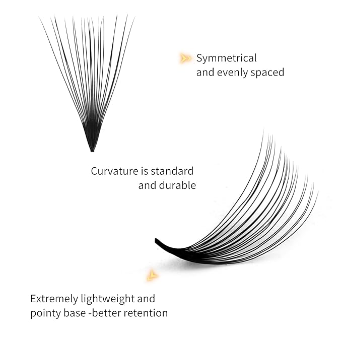 Premade Fans Eyelash Extensions 1000 20D Promades Eyelash Volume Lash Extensions Pointed Base Loose Fans Premade Lash Extensions Fans Handmade Pre Made Volume Lashes Mix (20D-0.07C, 15-20mm)