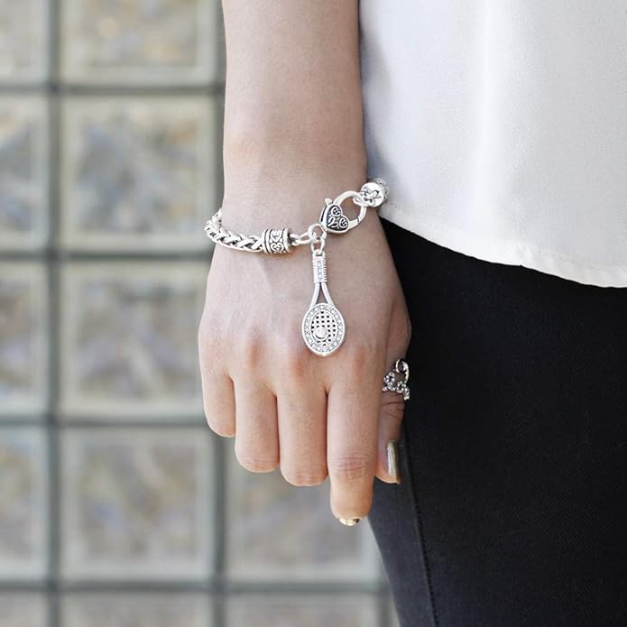 Inspired Silver - Silver Customized Charm Bracelet with Cubic Zirconia Jewelry