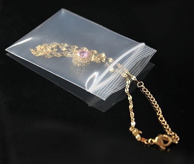 Small Plastic Bags,Jewelry Bags,Small Baggies,Tiny Bag,Mini Baggies,for Storage,Pill,Bead,Dime,Coin,Food,Snack,Candy,Earring,Necklace,Seed,Travel,Thick,8mil(two sides together), 2"×2.4", 1500PCS