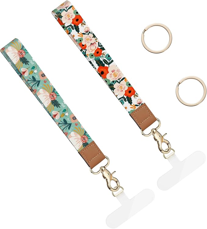 2 Pack Phone Wrist Strap Keychain，Cell Phone Lanyard，for Key Chains Car Keys ID Badges Wallet Camera Wrist Strap