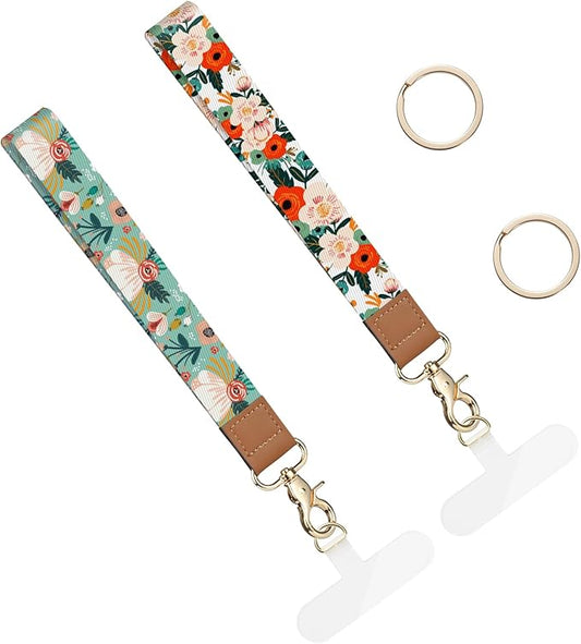 2 Pack Phone Wrist Strap Keychain，Cell Phone Lanyard，for Key Chains Car Keys ID Badges Wallet Camera Wrist Strap