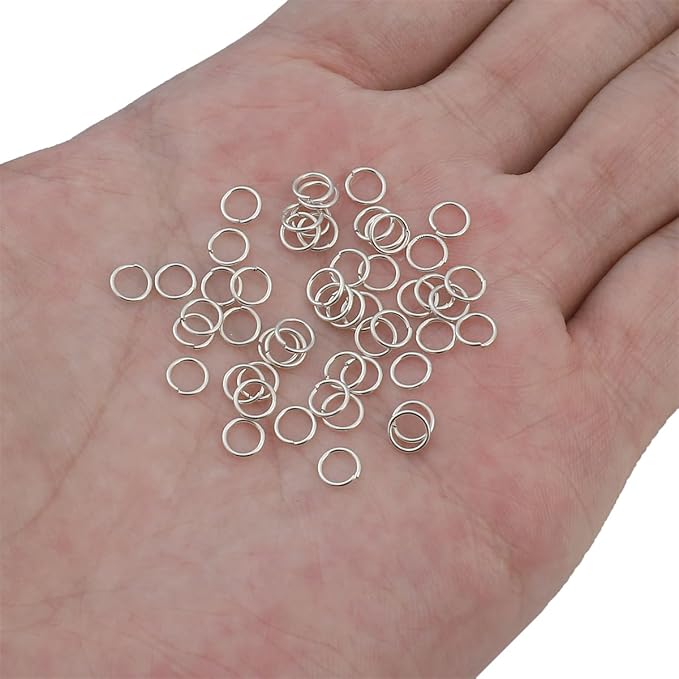 925 Sterling Silver Jump Rings 0.6x5mm 50pcs for Jewelry Making Findings
