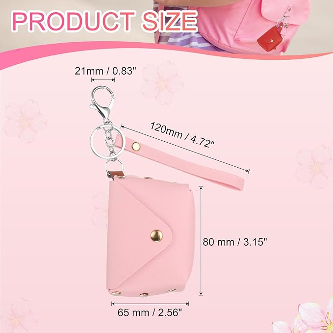 PATIKIL Coin Purse Keychain, Mini Cute Tote Bag Key Chain Earphone Pouch Coin Bag Keyring Purse Charm