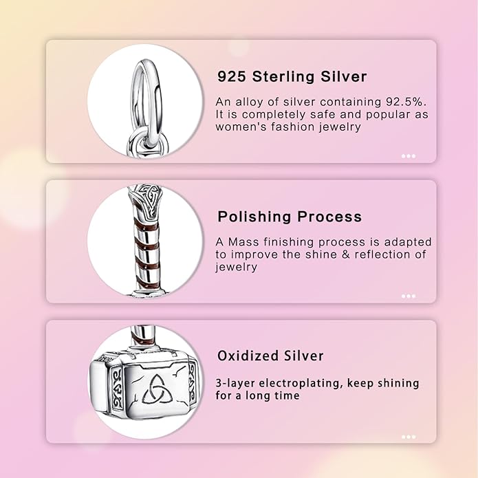 Hamsa Hand Dragon Bible Cross Prayer Charm 925 Sterling Silver Charms Fits Women's Charm Bracelet and Necklace Bead Charms Jewelry Gifts for Sister Friend