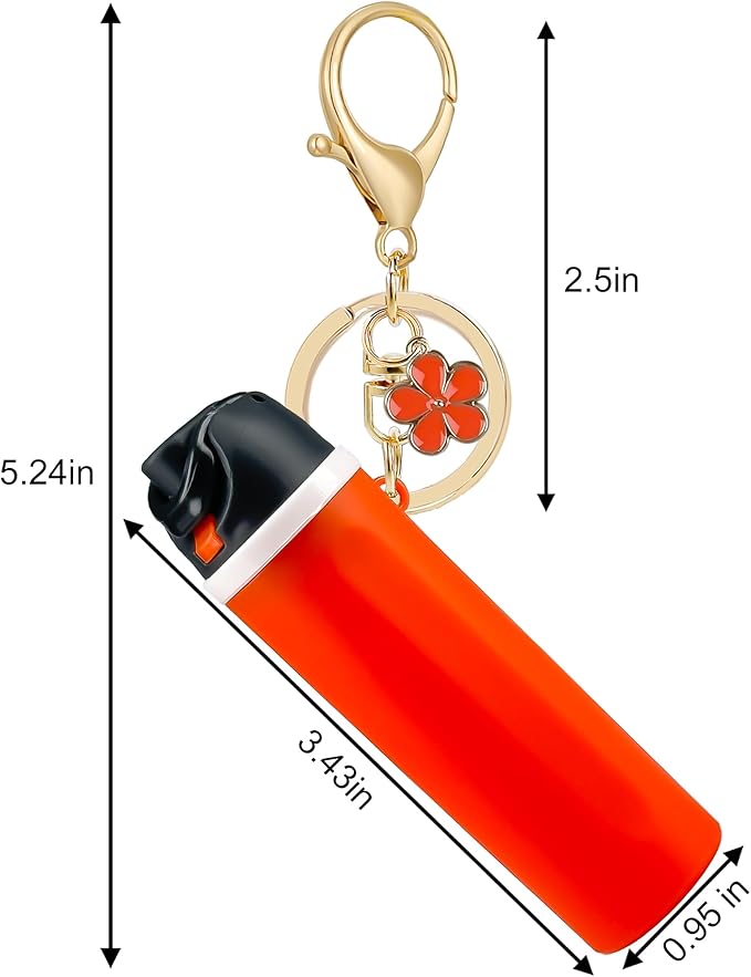 Mini Trendy Bottle Keychain Accessories Compatible with Owala Water Cute Tumbler Cup Chapstick Lip Balm Holder Charms