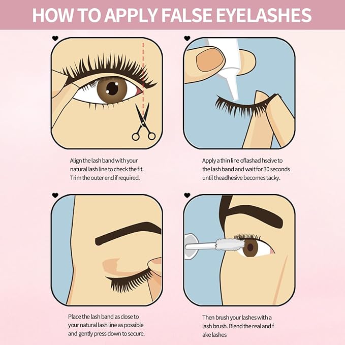 MAGEFY 20 Pairs False Eyelashes,4 Styles Faux Mink Eyelashes 7mm-16mm Lashes Natural Look to Dramatic False Eyelashes with Portable Boxes,Style-2