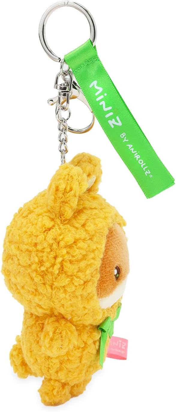 Anirollz Miniz Plush Charm Cute Stuffed Animal Keychain Kawaii Mini Bag Accessory Collectible Pocket Toy for Kids & Adults