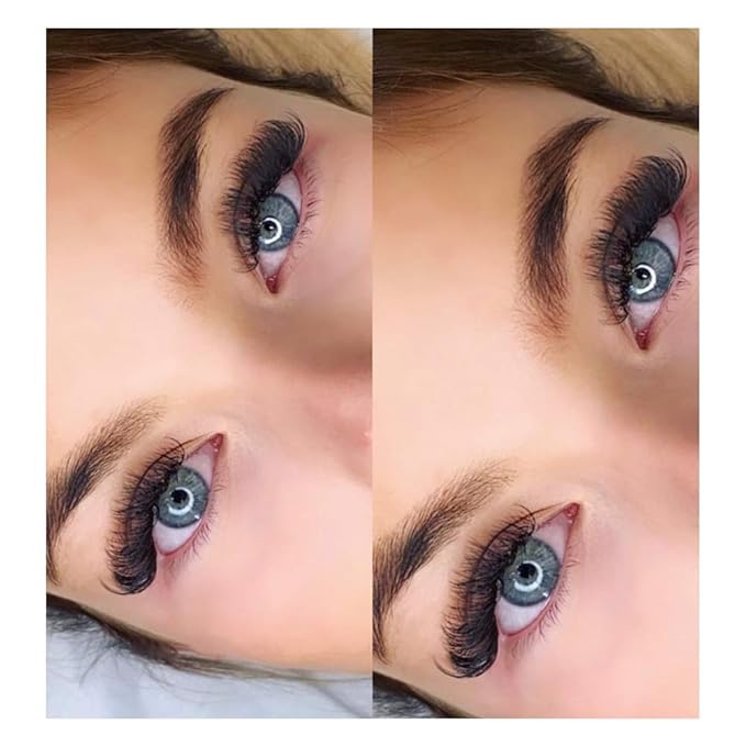 Easy Fan Lash Extensions FADLASH Volume Eyelash Extensions Self Fanning Lashes Multi Length Eyelash Volume Extensions (0.07-C, Camellia 11 12 13mm)