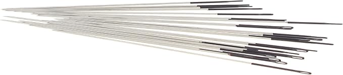 The Beadsmith ColorEYES Beading Needles, Size 10, 1 Bag/1000 Needles, Black Colored Tip for Easy Identification of Size, Use for Loom Weaving Bead Work, Off-Loom Stitch & Jewelry Making w/Seed Beads