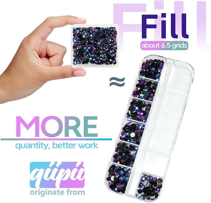 Purple Rose AB Resin Rhinestones w B7000 Jewelry Glue for Bedazzling Crafting 3mm 4mm 5mm 6mm Flatback Jelly Stones Bulk Diamonds Gems Charms Supplies for Nails Face Makeup Tumblers DIY