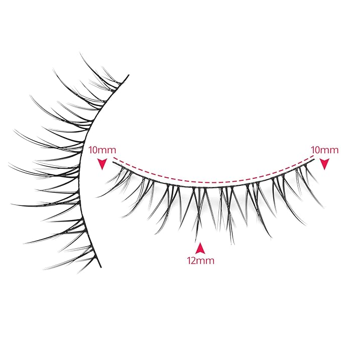 outopen Manga Lashes Natural Look Wispy Fluffy Asian Cosplay Eyelashes Spiky Japanese Anime Lashes 3D Short Fake Eyelash 10 Pairs Pack (D-Asian Style|10-12MM)