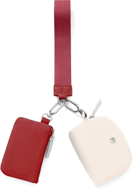 Mum's Memory Mini Zip Around Wristlet Wallet for Women Dual Pouch Wristlet Portable Wallet Coin Purse Mini Women Coin Pocket