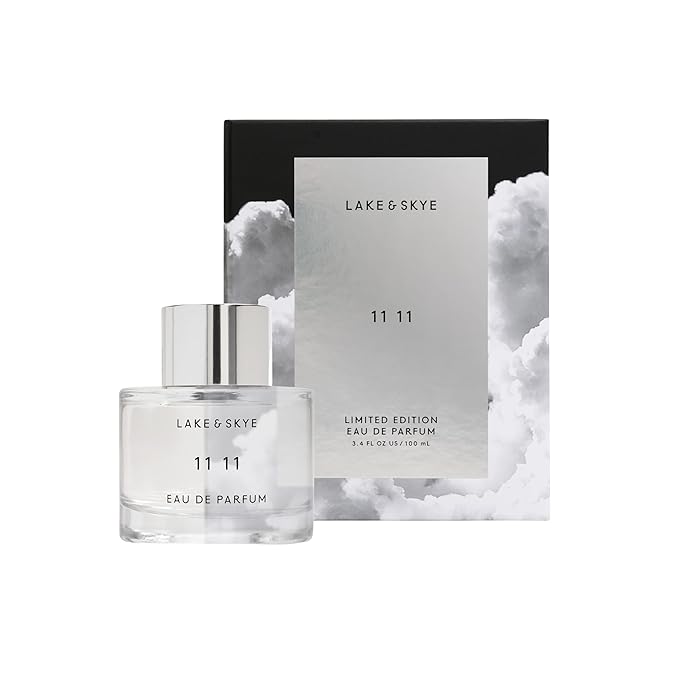 Lake & Skye, 11 11 Eau de Parfum - 100ml/ 3.4oz - Skin Musk, Clean, Vegan, Paraben-Free, Cruelty-Free
