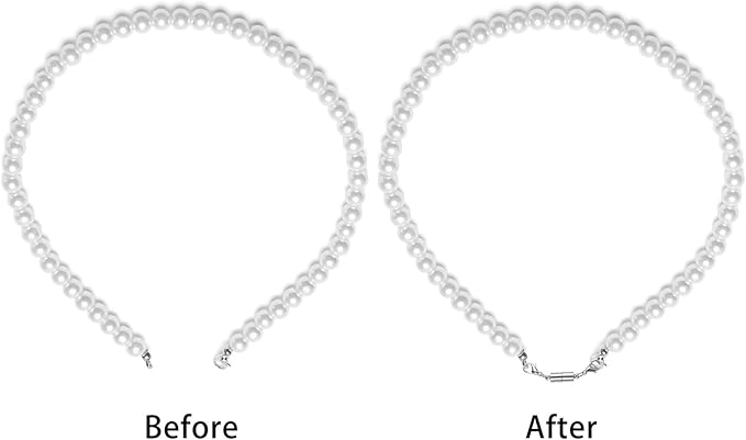 Yaomiao 30 Pcs Gold and Silver Necklace Clasps Magnetic Jewelry Locking Clasps and Closures Bracelet Lobster Clasp Connector for DIY Necklace Bracelet Jewelry Crafts Making Supplies