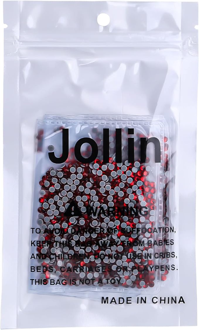 Hot Fix Crystal Flatback Rhinestones Glass Diamantes Gems 2.8mm(10ss 2880pcs, Red)