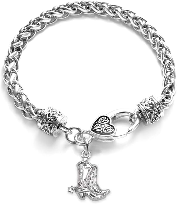 Inspired Silver - Silver Customized Charm Bracelet with Cubic Zirconia Jewelry