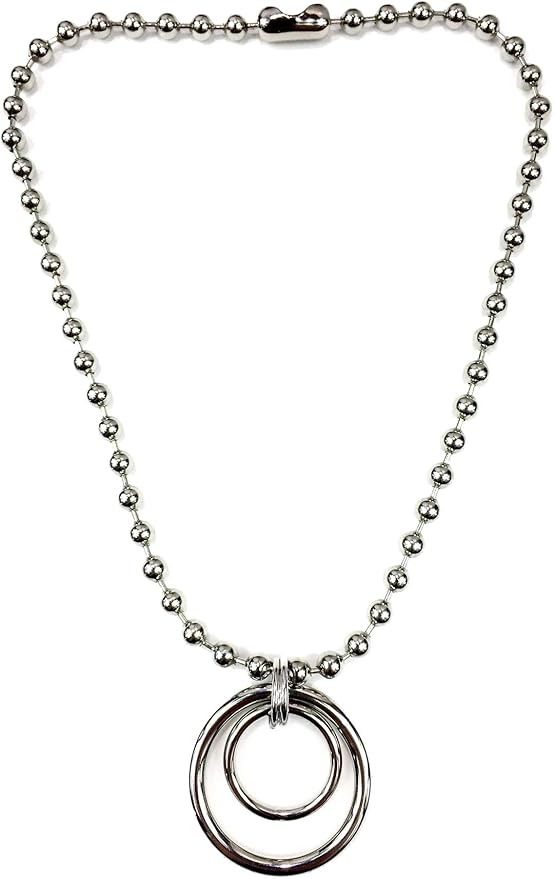 Cadikez Stainless Steel Ball Bead Chain [2.4mm/50Feet] Chains Spool with 30 PCS Connectors Supplies for Jewelry Making