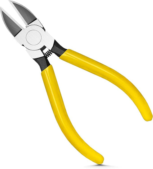 6 Inch Wire Cutters - Ultra Sharp Side Cutting Pliers with Spring, Flush Cutter for Jewelry Making & Electrical Work | Crafting, DIY, Precision Work Tool