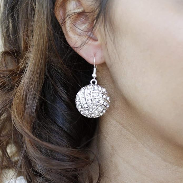 Inspired Silver - Silver Customized Charm French Hook Drop Earrings with Cubic Zirconia Jewelry