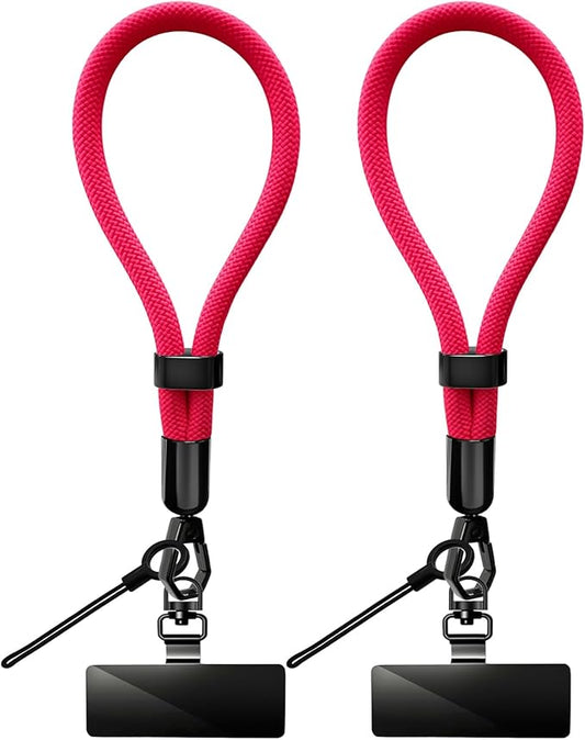 Phone Lanyard, 2 Pack Adjustable Cell Phone Lanyard Hand Phone Wrist Strap with Tether Tabs for Smartphones