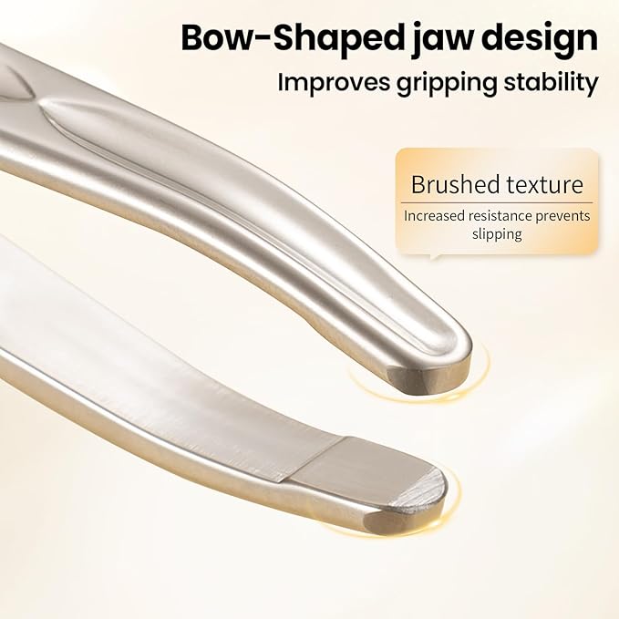 ZERNBER Eyebrow Tweezers for Women-1 Pack (Round)