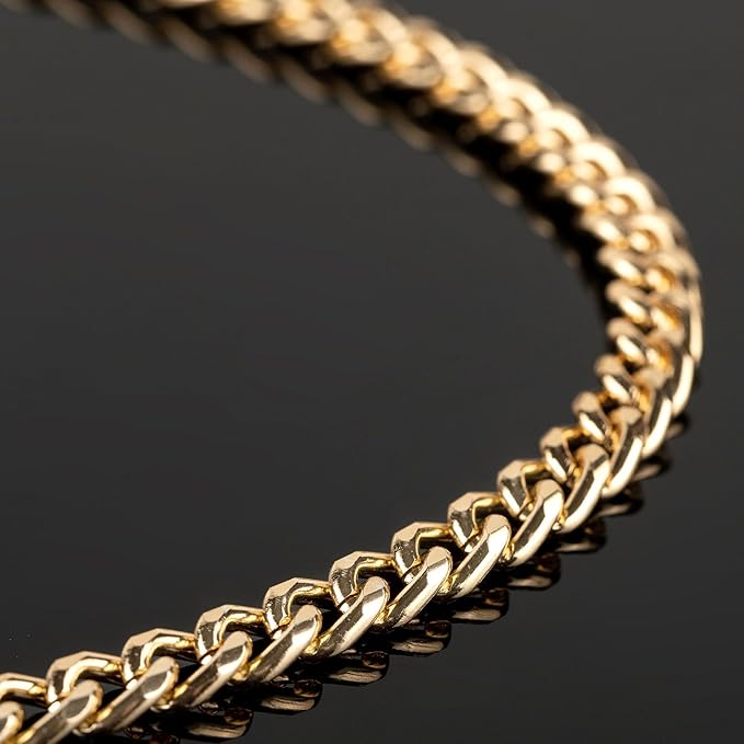 UMAOKANG 33 Feet Gold Plated Curb Chain for Jewelry Making Aluminum Necklace Chains Bulk Twisted Curb Link Chain Roll with Jump Rings and Lobster Clasps