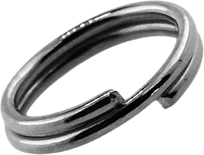 Mandala Crafts 6mm Gunmetal Double Jump Rings for Jewelry Making - 1280 Pcs Small Split Key Rings Set for Crafts, DIY Keychains, and Accessories