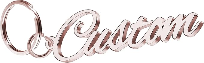 Personalized Name Keychain Custom Stainless Steel Letters Pendant as Special Christmas Gift for Women Girls
