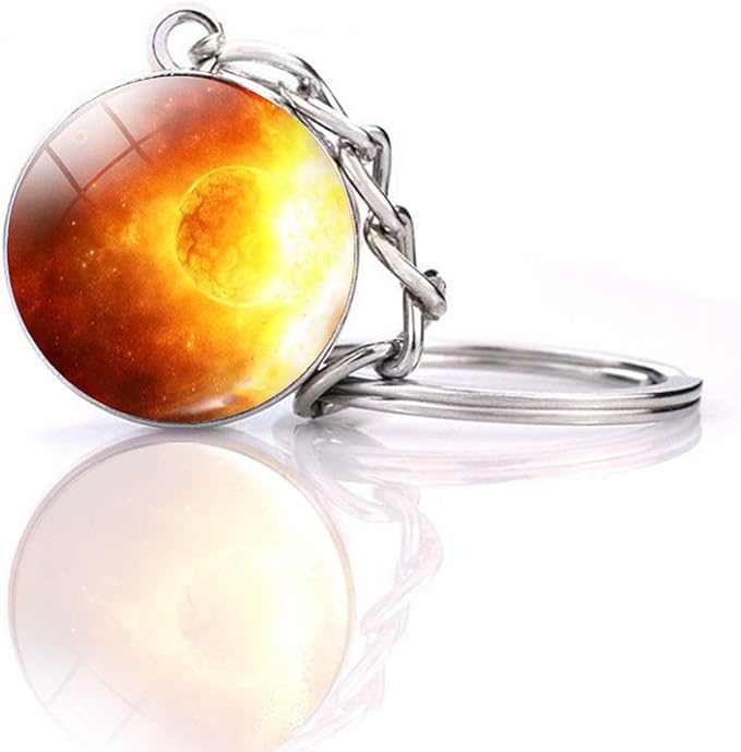 JWPavilion Solar System Planet keychain Accessories Pendant Glow In The Dark