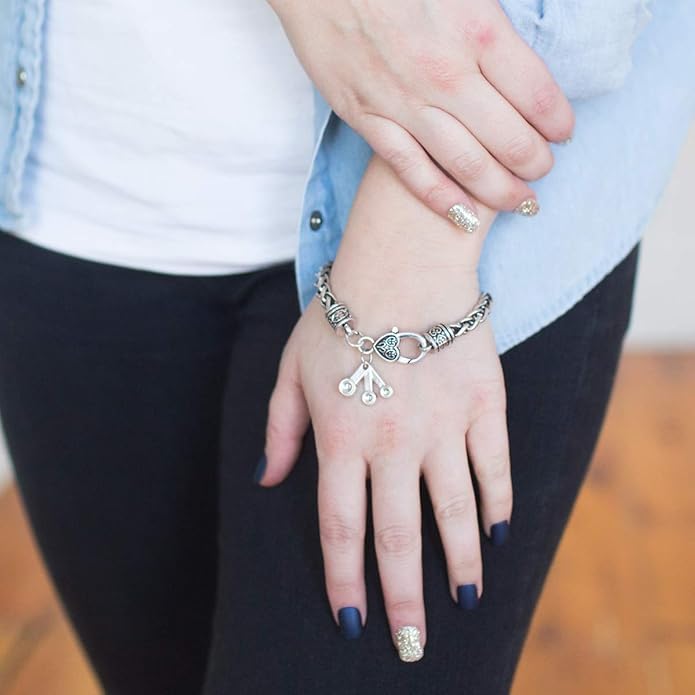 Inspired Silver - Silver Customized Charm Bracelet with Cubic Zirconia Jewelry