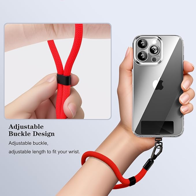 Phone Lanyard, 2 Pack Adjustable Cell Phone Lanyard Hand Phone Wrist Strap with Tether Tabs for Smartphones