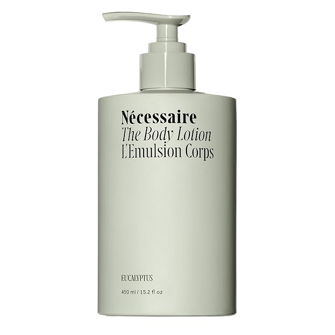 Nécessaire The Body Lotion Eucalyptus – Multi-Peptide - Firming Body Lotion for Women + Men. 2.5% Niacinamide. Non-Comedogenic Lotion for Sensitive Skin – 450ml/15.2 fl oz