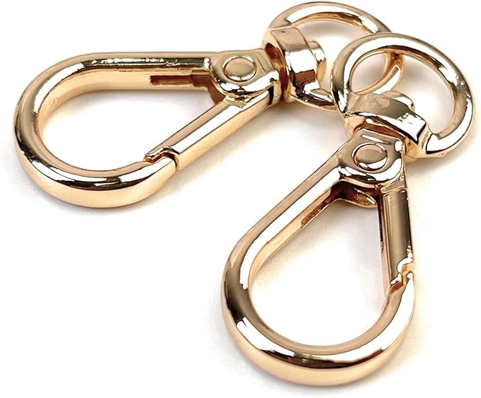 10 Pcs Heavy Duty Swivel Lobster Claw Clasps 3/8 Inch Push Gate Snap Hooks Trigger Clips for Handbag Purse Keychain