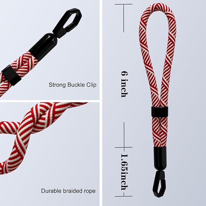 Phone Lanyard, 2 Pack Adjustable Cell Phone Lanyard Hand Phone Wrist Strap with Tether Tabs for Smartphones