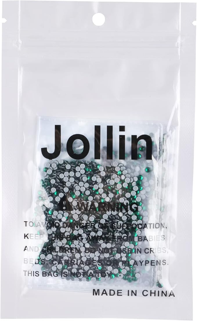 Hot Fix Crystal Flatback Rhinestones Glass Diamantes Gems 2.4mm(8ss 2880pcs, Dark Green)