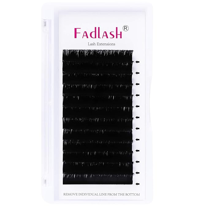 Easy Fan Lashes D curl 8~20mm Volume Lash Extensions 0.07mm 2D~10D Mega Rapid Blooming Eyelash Extensions Supplies by FADLASH (0.07-D, 11mm)