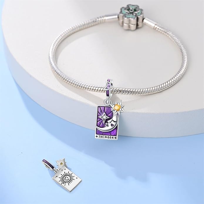 HONGRUI 925 Sterling Silver Charm for Bracelets Necklace Fashion Heart Bow Flower Family Butterfly Pendant Bead Charm for Women Festival jewelry gifts