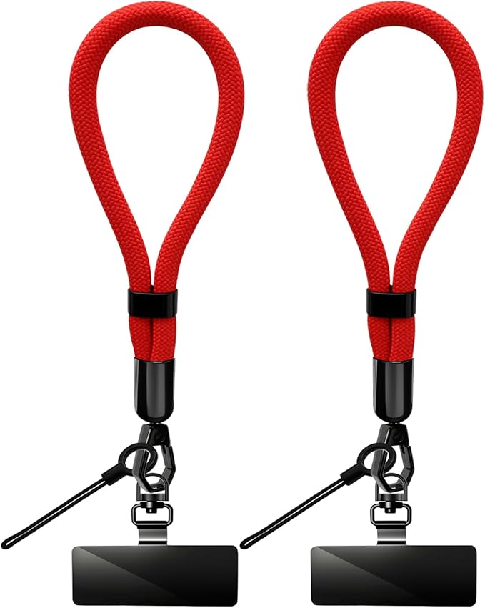 Phone Lanyard, 2 Pack Adjustable Cell Phone Lanyard Hand Phone Wrist Strap with Tether Tabs for Smartphones