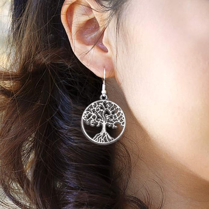 Inspired Silver - Silver Customized Charm French Hook Drop Earrings with Cubic Zirconia Jewelry