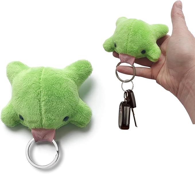 Agromusk Cute Frog Keychain,Kawaii Frog Plush Keychain,Green Frog Purse Bag Charms Funny Frog Decor Car Keys Gifts